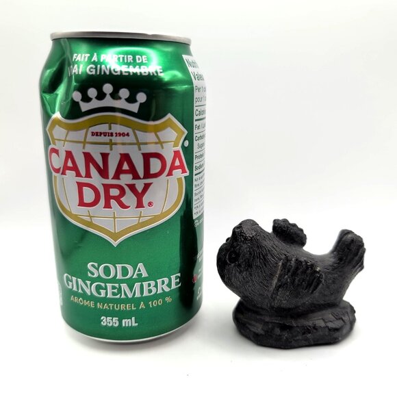 Wolf Original Young Seal Handcrafted Sculpture Figure Canada Signed Stone/Resin - Picture 9 of 10